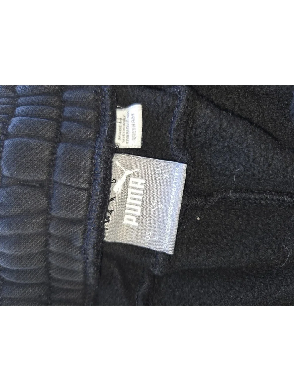 Puma Joggers Men Medium Black Athletic Sweatpants CB1 0014